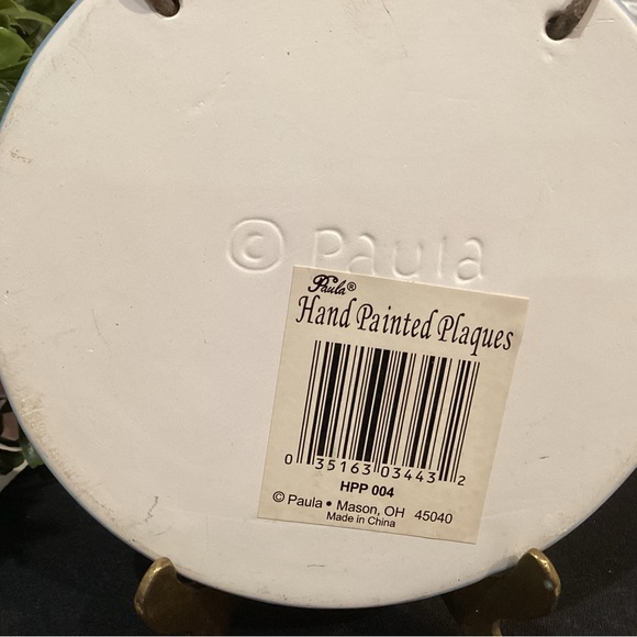 Hand Painted Ceramic Plaque by Paula - “Happiness is found in simple things” - Picture 5 of 6